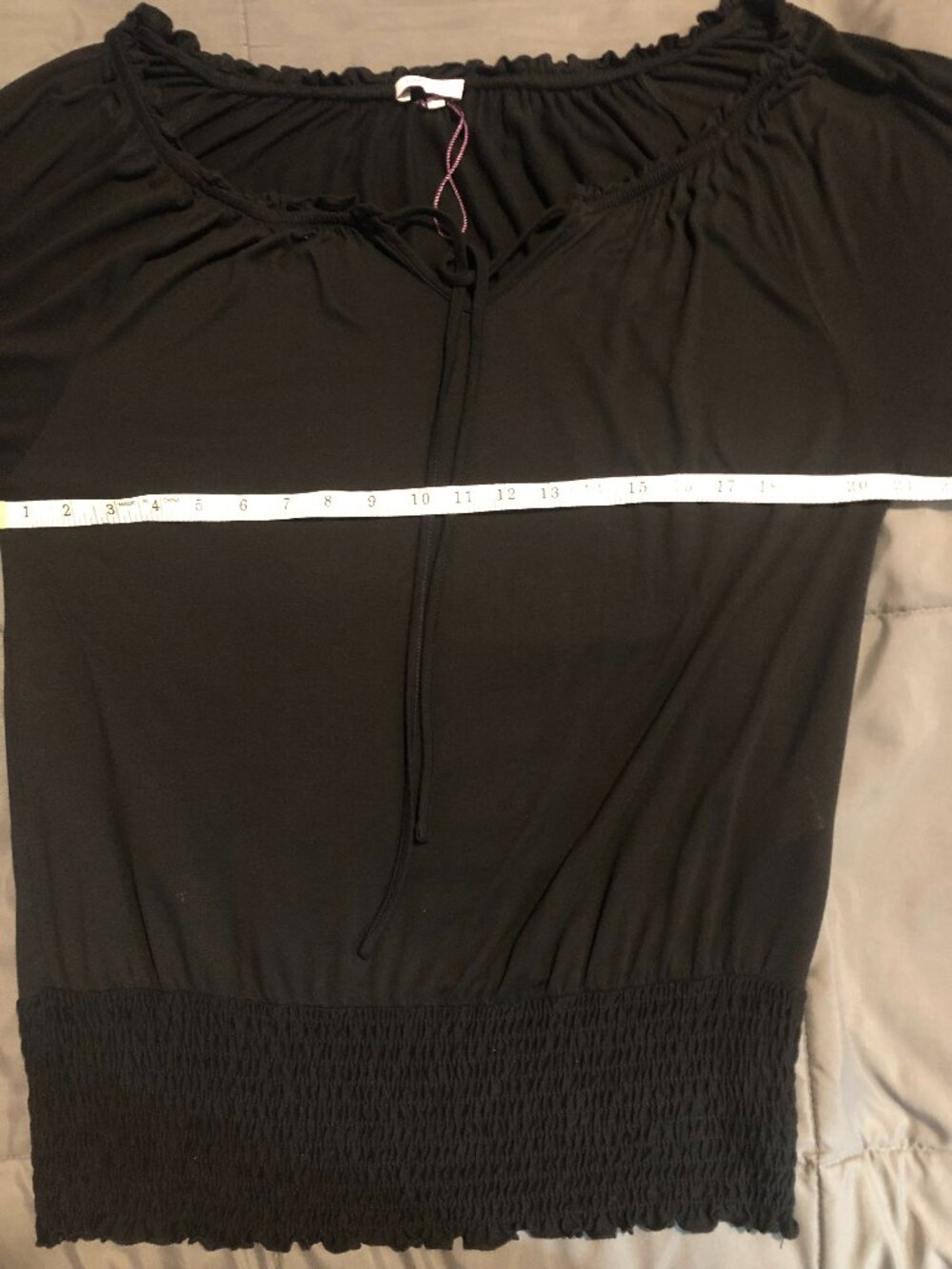 woman's black lascana loose fitting blouse size 44/46